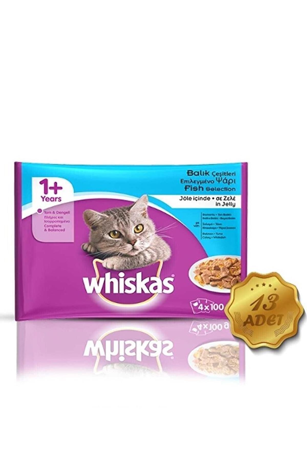 Whiskas Tam ve Dengeli Balıklı Yetişkin Yaş Kedi Maması 85 gr
