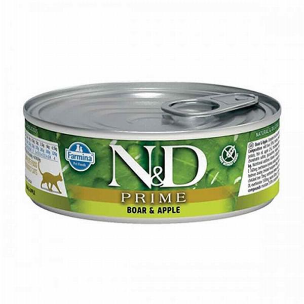 N&D Prime Domuz Etli Yetişkin Yaş Kedi Maması 80 gr