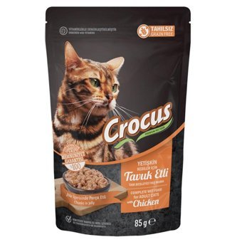 Crocus Chunks In Jelly Tavuklu Jöleli Yetişkin Yaş Kedi Maması 85 gr