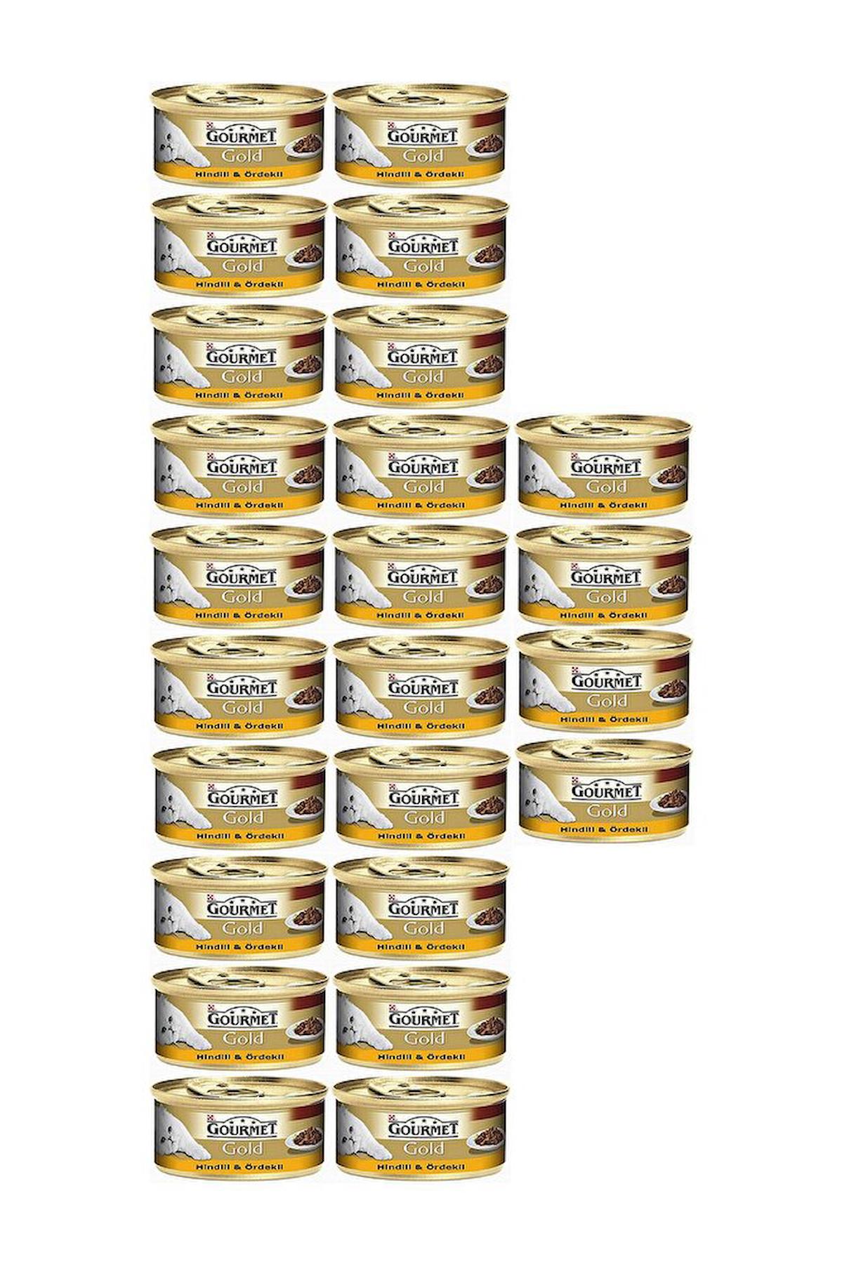 Purina Gold Hindi Etli ve Ördekli Parça Etli Soslu Yetişkin Yaş Kedi Maması 24x85 gr