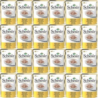 Schesir In Jelly Ton Balıklı ve Tavuklu Yetişkin Yaş Kedi Maması 24x85 gr