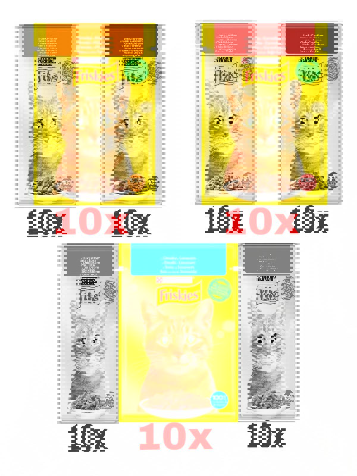 Friskies Karışık Yetişkin Yaş Kedi Maması 30x100 gr