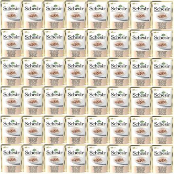 Schesir In Jelly Ton Balıklı ve Somonlu Yetişkin Yaş Kedi Maması 48x85 gr