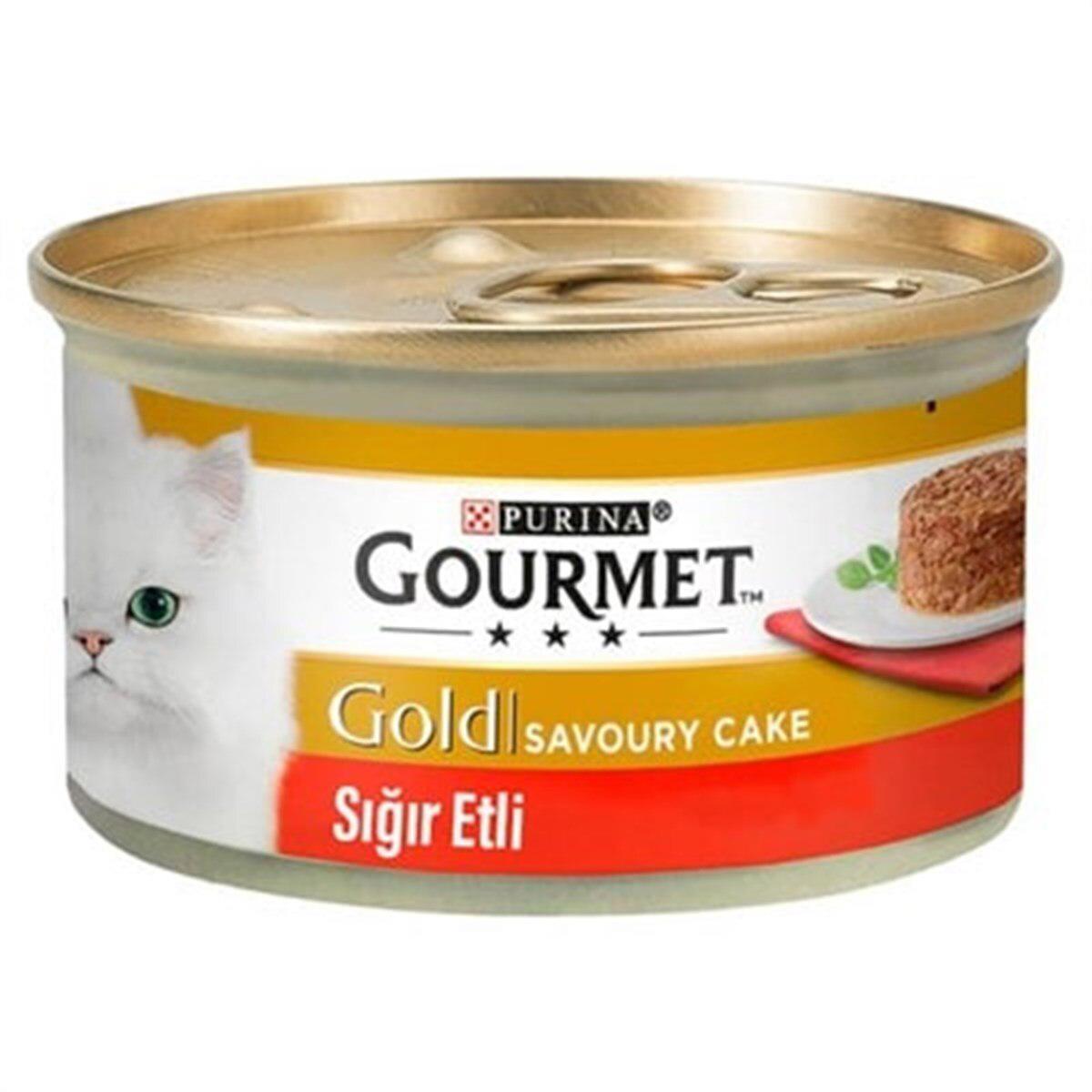 Purina Gold Sığır Etli Yetişkin Yaş Kedi Maması 6x85 gr
