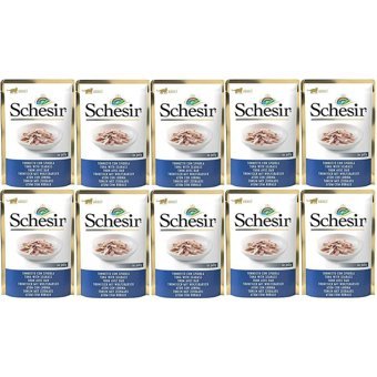 Schesir In Jelly Ton Balıklı Yetişkin Yaş Kedi Maması 10x85 gr
