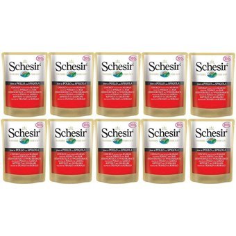 Schesir Nature Tavuklu Yetişkin Yaş Kedi Maması 10x100 gr