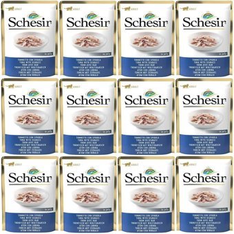 Schesir In Jelly Ton Balıklı Yetişkin Yaş Kedi Maması 12x85 gr