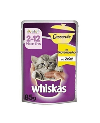 Whiskas Casserole Tavuklu Yavru Yaş Kedi Maması 6x85 gr