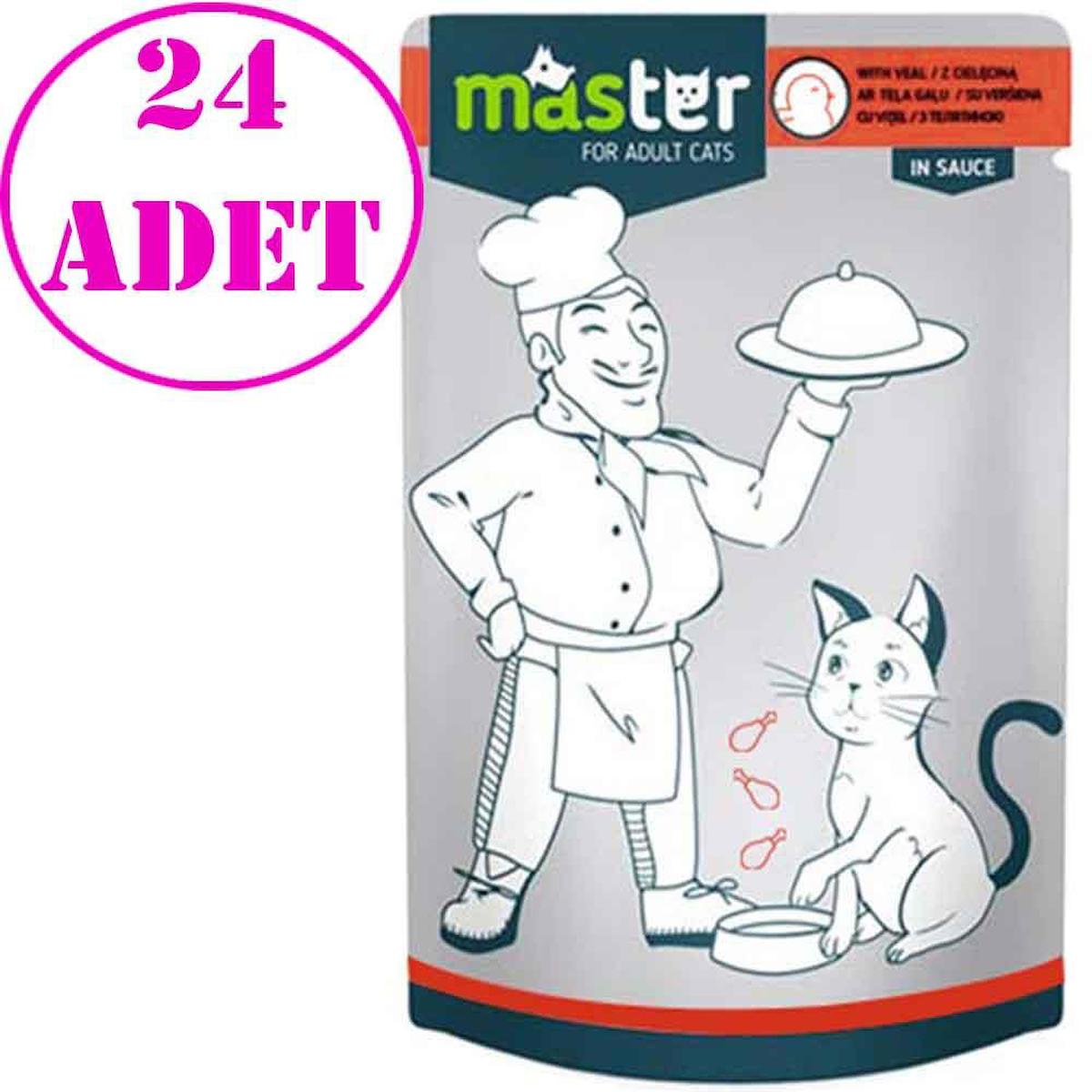 Master In Sauce Kümes Hayvanlı Yetişkin Yaş Kedi Maması 80 gr