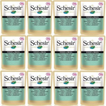 Schesir Nature Ton Balıklı Yetişkin Yaş Kedi Maması 12x100 gr