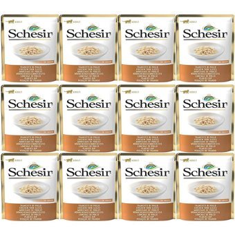 Schesir In Souce Tavuklu Soslu Yetişkin Yaş Kedi Maması 12x85 gr