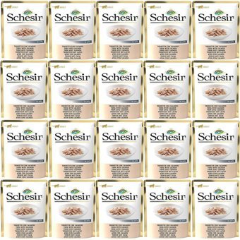 Schesir In Jelly Ton Balıklı ve Somonlu Yetişkin Yaş Kedi Maması 20x85 gr