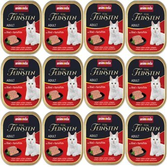 Animonda Vom Feinsten Sığır Etli Yetişkin Yaş Kedi Maması 12x100 gr