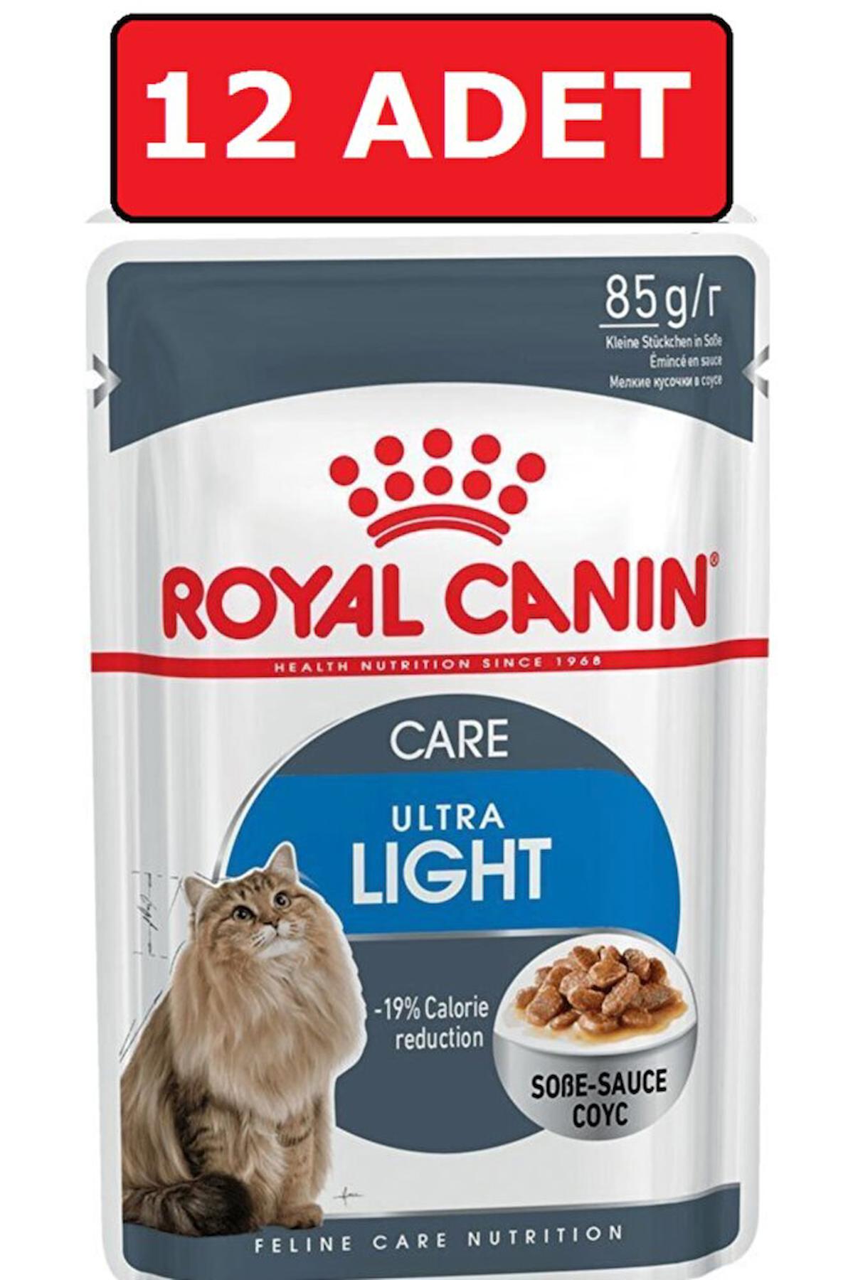 Royal Canin Ultra Light Etli Yetişkin Yaş Kedi Maması 12x85 gr