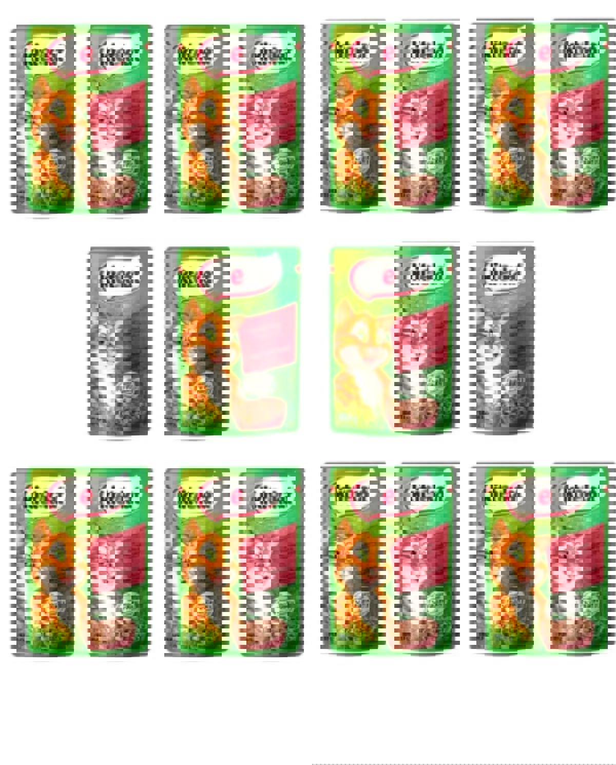 Kitekat Somonlu Yetişkin Yaş Kedi Maması 10x100 gr