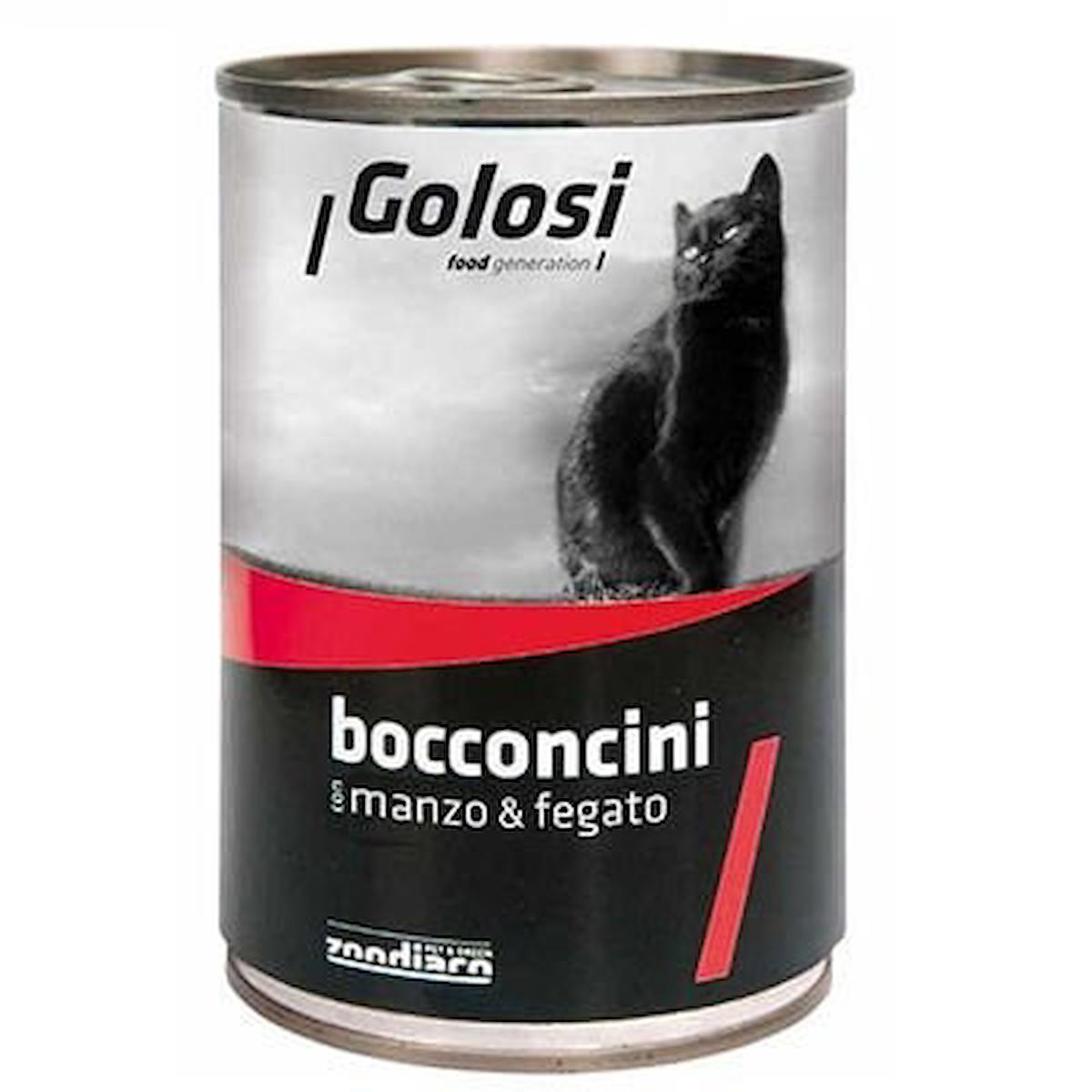 Golosi Bocconcini Ciğerli ve Sığır Etli Yetişkin Yaş Kedi Maması 400 gr
