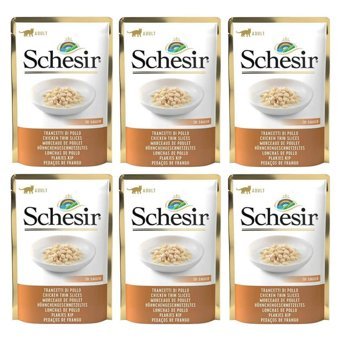 Schesir In Souce Tavuklu Soslu Yetişkin Yaş Kedi Maması 6x85 gr