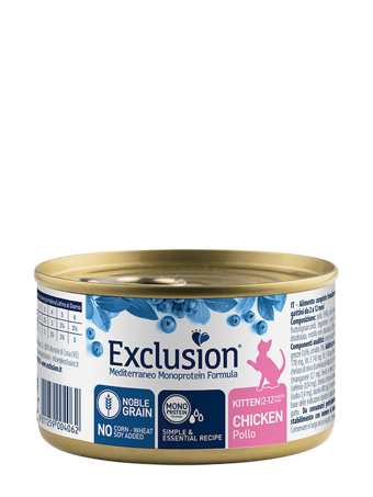 Exclusion Noble Grain Tavuklu Yavru Yaş Kedi Maması