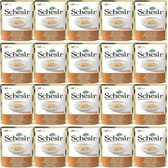 Schesir In Souce Tavuklu Soslu Yetişkin Yaş Kedi Maması 20x85 gr