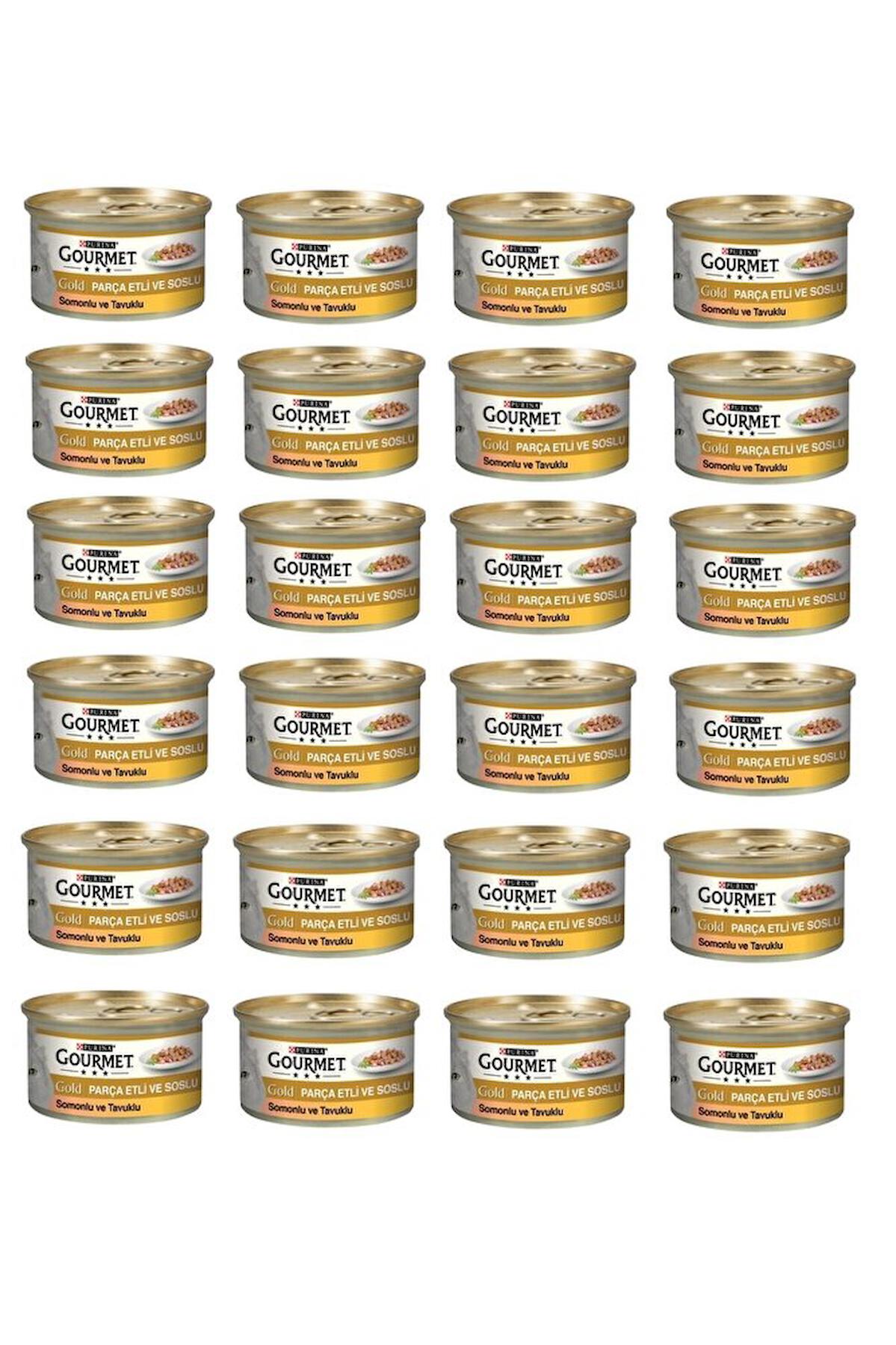 Purina Gold Tavuklu Parça Etli Yetişkin Yaş Kedi Maması 24x85 gr