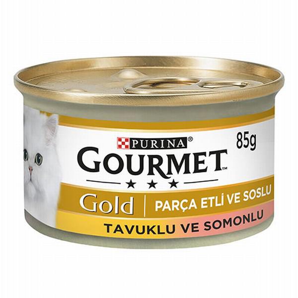 Purina Gold Tavuklu Parça Etli Yetişkin Yaş Kedi Maması 12x85 gr