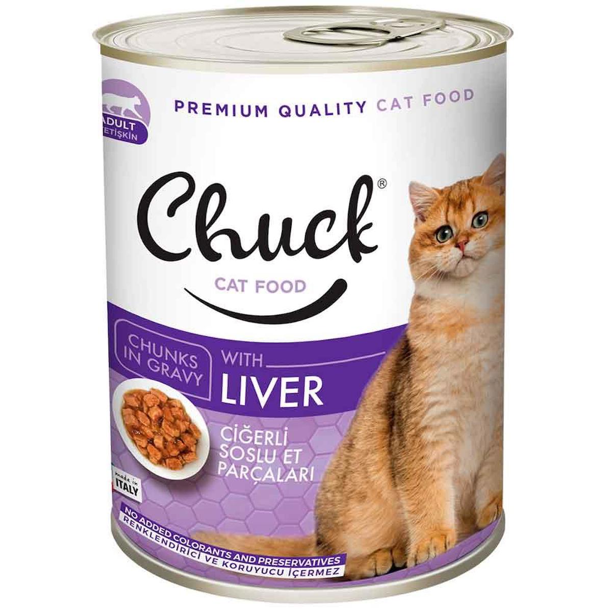 Chuck Chunks In Gravy Ciğerli Yetişkin Yaş Kedi Maması 415 gr