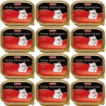 Animonda Vom Feinsten Sığır Etli Yavru Yaş Kedi Maması 12x100 gr