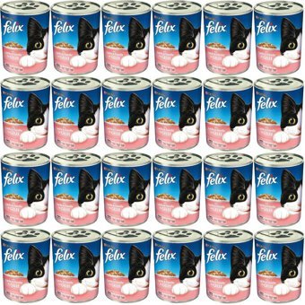 Felix Lachs & Forelle Alabalıklı ve Somonlu Yetişkin Yaş Kedi Maması 24x400 gr