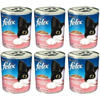 Felix Lachs & Forelle Alabalıklı ve Somonlu Yetişkin Yaş Kedi Maması 6x400 gr