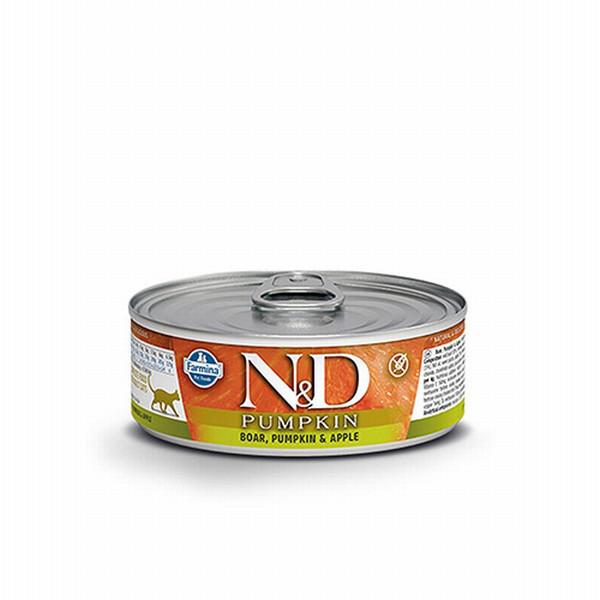 N&D Pumpkin Domuz Etli Yetişkin Yaş Kedi Maması 80 gr