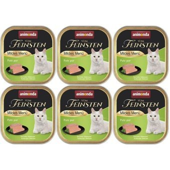 Animonda Mildes Menü Kısırlaştırılmış Hindi Etli Yaş Kedi Maması 6x100 gr