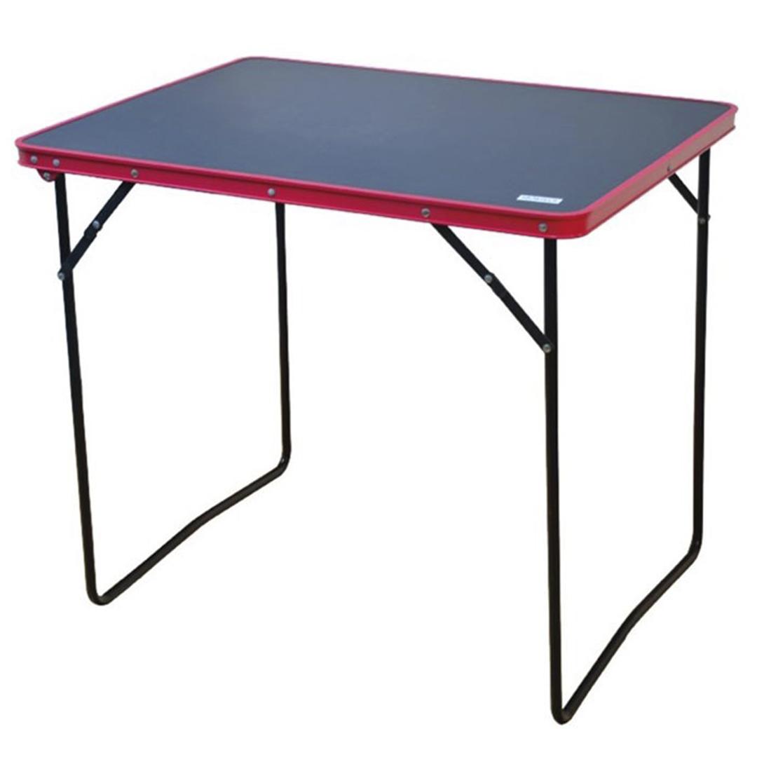 Archer Camp 80 x 60 cm Çantalı Dikdörtgen Alüminyum Katlanır Kamp Masası Siyah