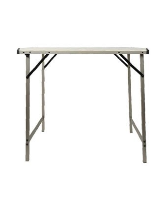 Nurgaz 80 x 60 cm Çantalı Dikdörtgen Alüminyum Katlanır Kamp Masası Siyah
