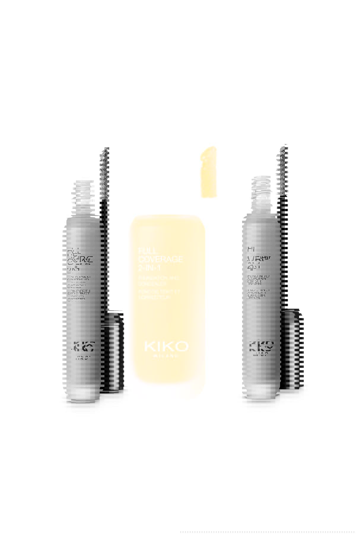 Kiko Full Coverage 2 in 1 80-01 Warm Beige Likit Serum Fondöten 25 ml