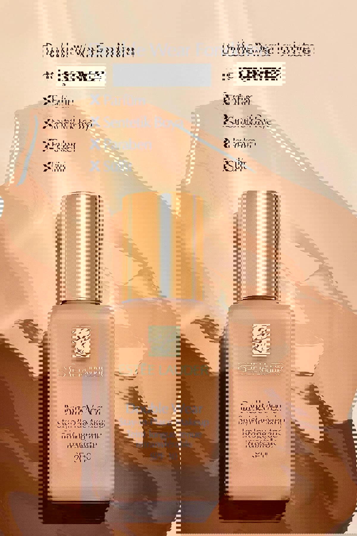 Estee Lauder Double Wear 4N1 Shell Beige Güneş Koruyuculu Likit Serum Fondöten 30 ml