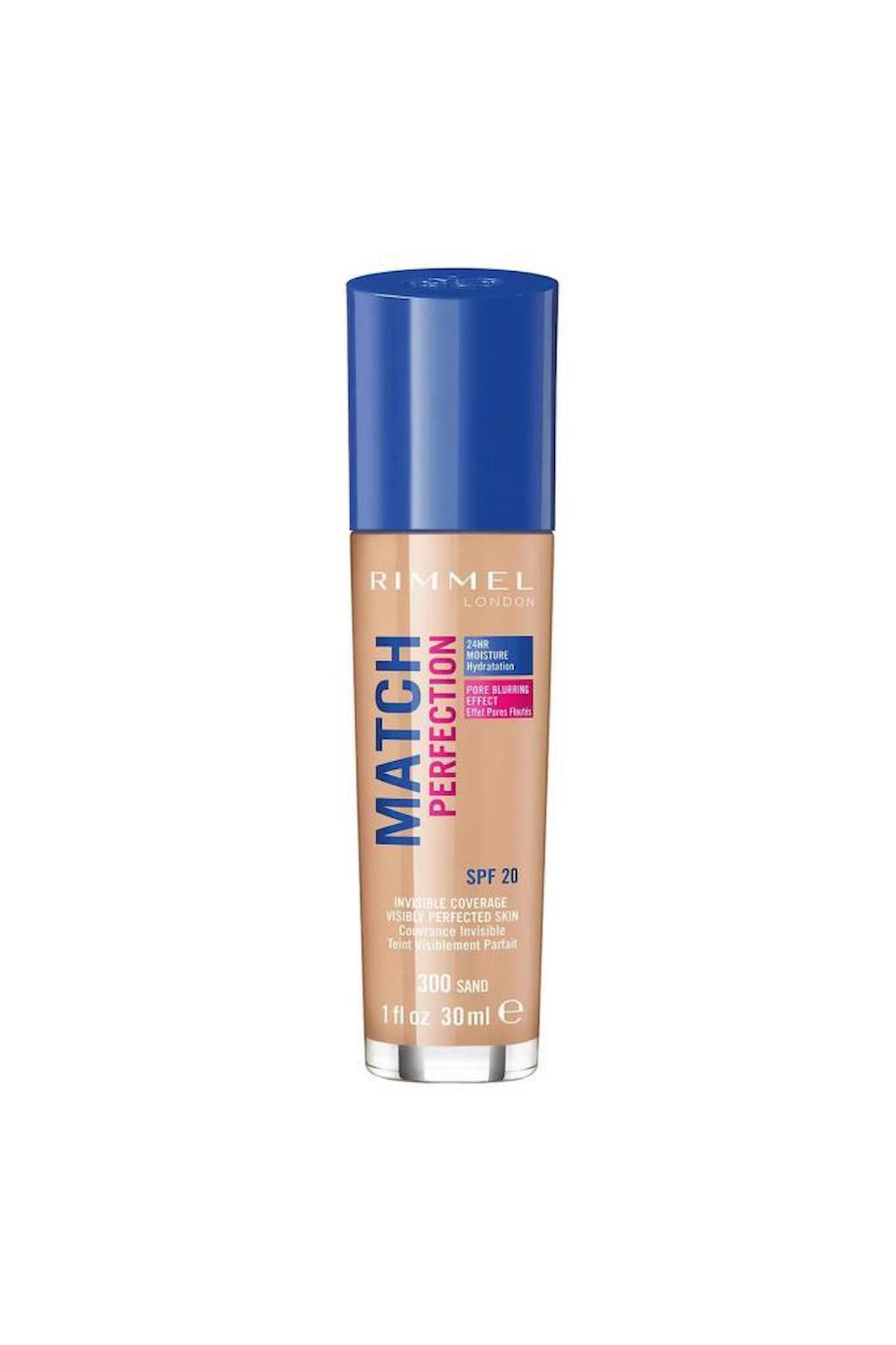 Rimmel London Match Perfection 300 Sand Krem Tüp Fondöten 30 ml