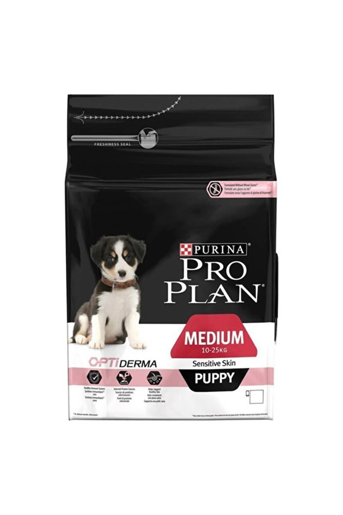 Pro Plan Opti Derma Pirinçli ve Somonlu Orta Irk Yavru Kuru Köpek Maması 3 kg