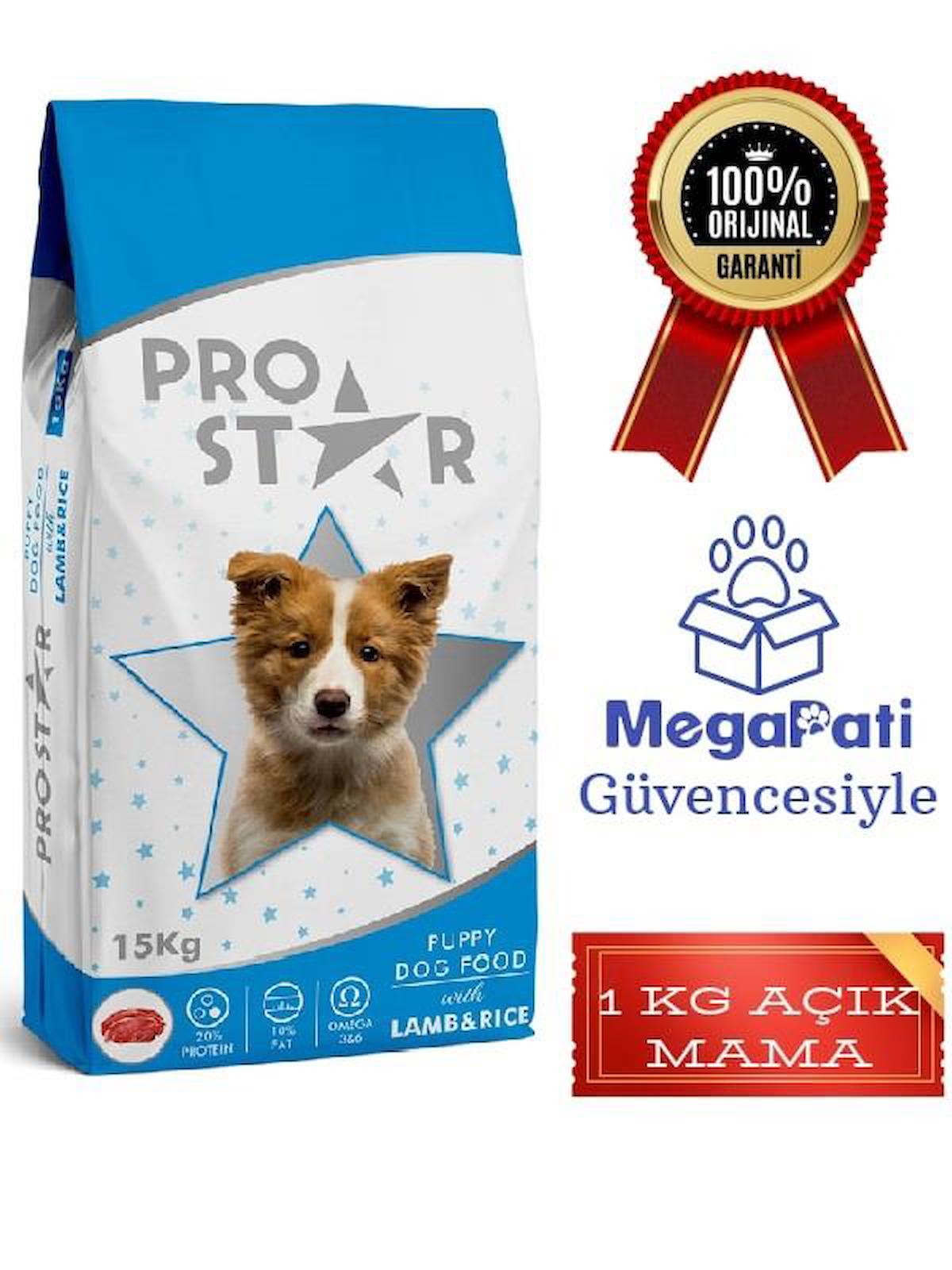 Pro Star Kuzu Etli ve Pirinçli Tüm Irklar Yavru Kuru Köpek Maması 1 kg
