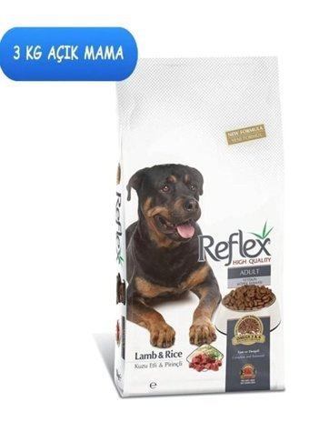 Reflex High Quality Kuzu Etli ve Pirinçli Tüm Irklar Yetişkin Kuru Köpek Maması 3 kg