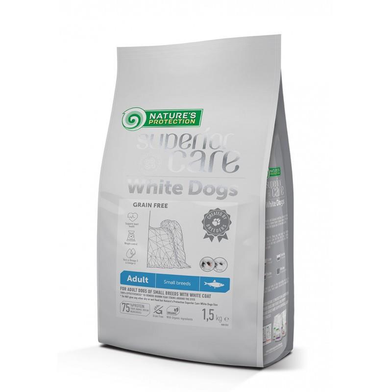 Nature'S Protection Superior Care White Dogs Balıklı Küçük Irk Yetişkin Kuru Köpek Maması 1.5 kg