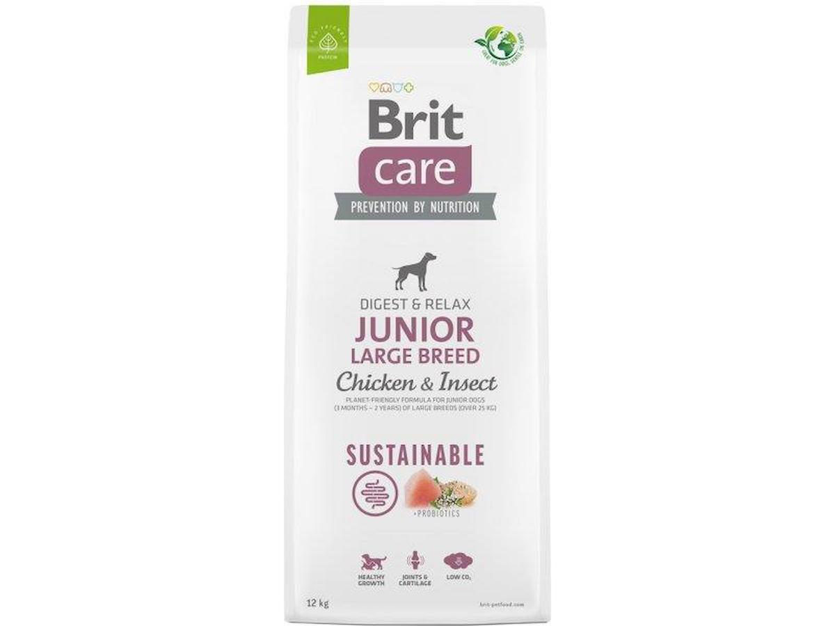 Brit Care Sustainable Junior Larvalı ve Tavuklu Büyük Irk Yavru Kuru Köpek Maması 12 kg