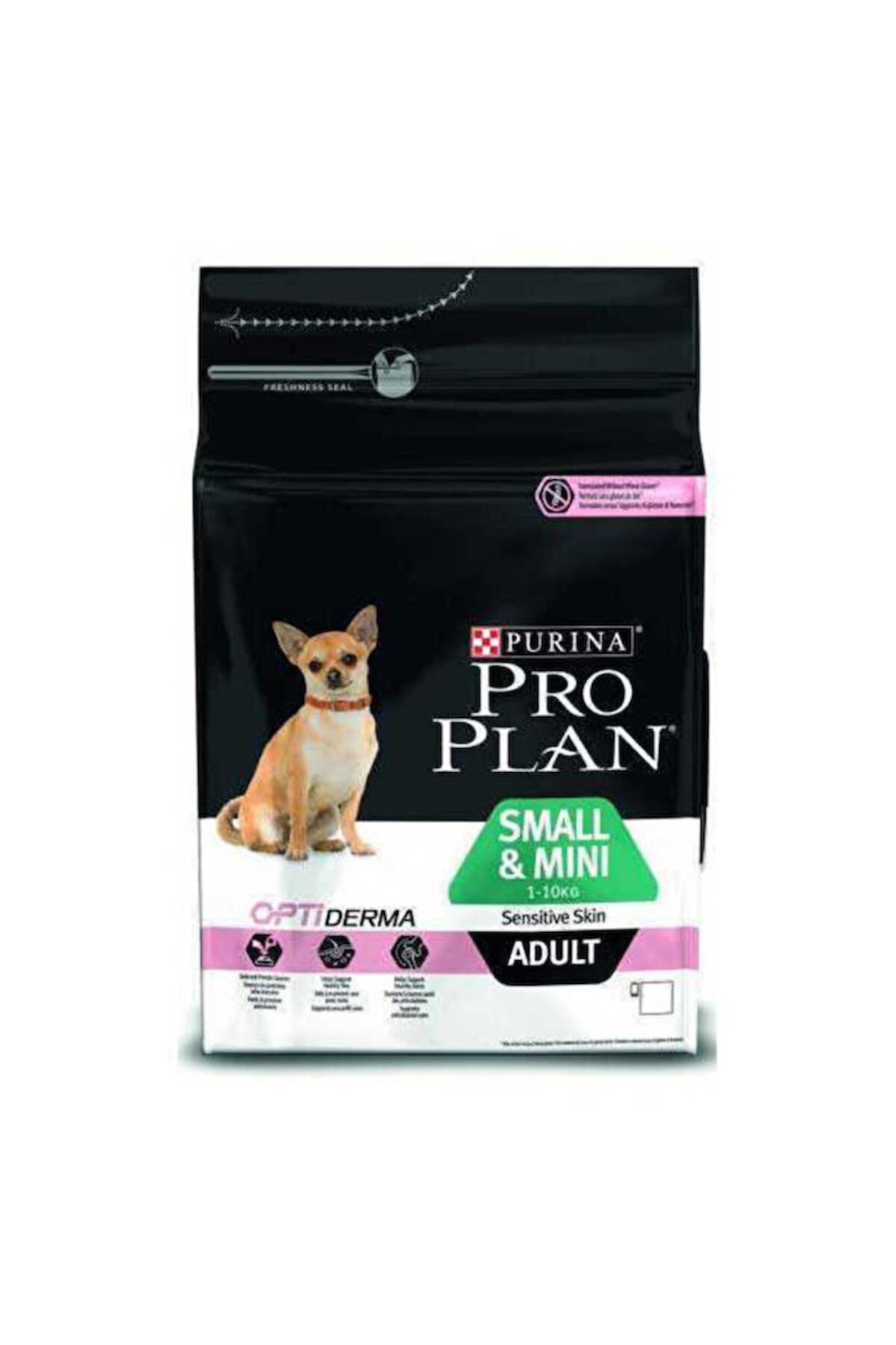 Pro Plan Opti Derma Pirinçli ve Somonlu Küçük ve Mini Irk Yetişkin Kuru Köpek Maması 3 kg