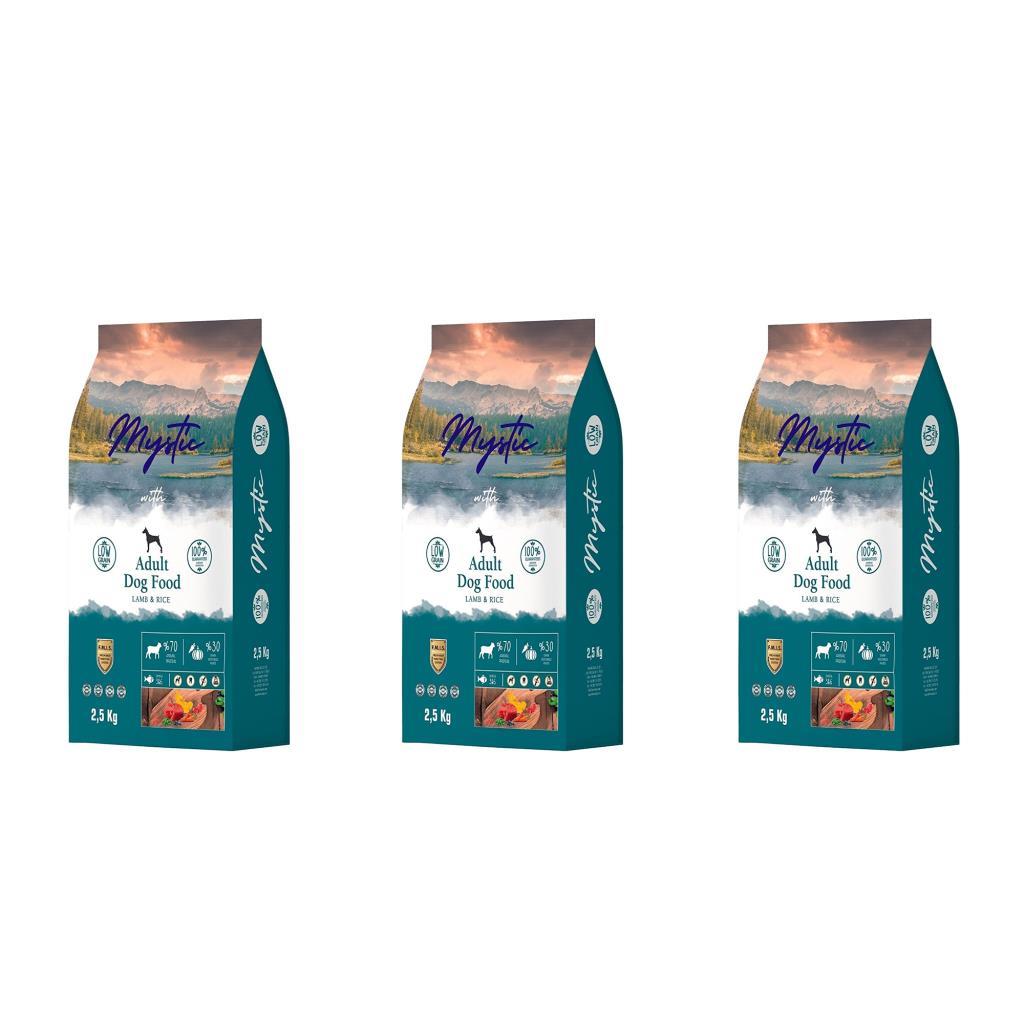 Mystic Kuzu Etli Tüm Irklar Yetişkin Kuru Köpek Maması 3x2.5 kg