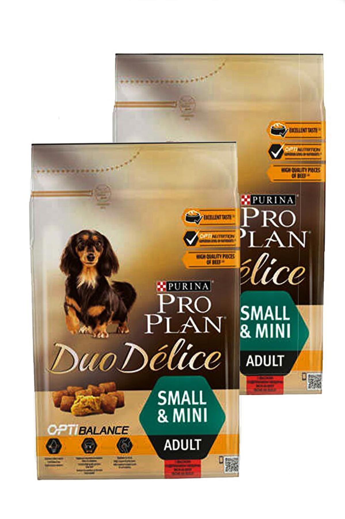 Pro Plan Duo Delice Biftekli Küçük Irk Yetişkin Kuru Köpek Maması 2x2.5 kg