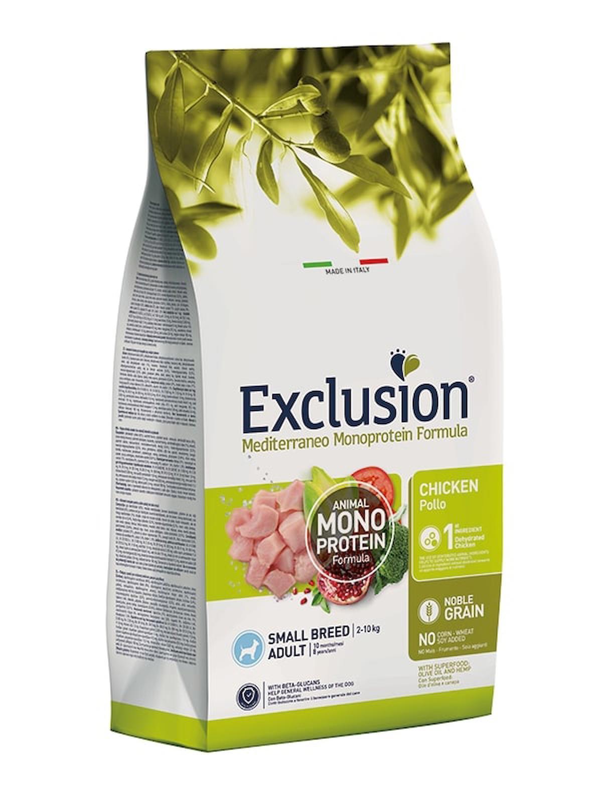 Exclusion Monoprotein Tavuklu Küçük Irk Yetişkin Kuru Köpek Maması 7 kg