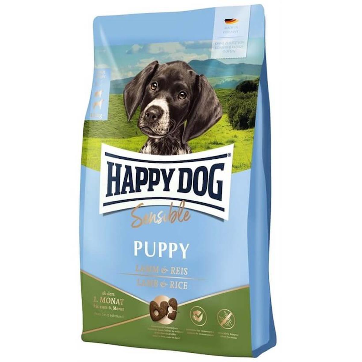 Happy Dog Sensible Kuzu Etli ve Pirinçli Tüm Irklar Yavru Kuru Köpek Maması 10 kg