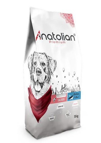 Anatolian Premium Somonlu Tüm Irklar Yetişkin Kuru Köpek Maması 18 kg