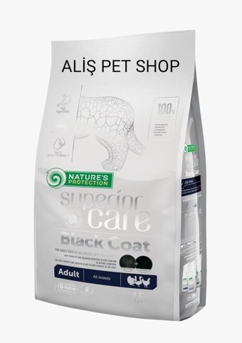 Nature'S Protection Superior Care Black Coat Tüm Irklar Yetişkin Kuru Köpek Maması 1.5 kg