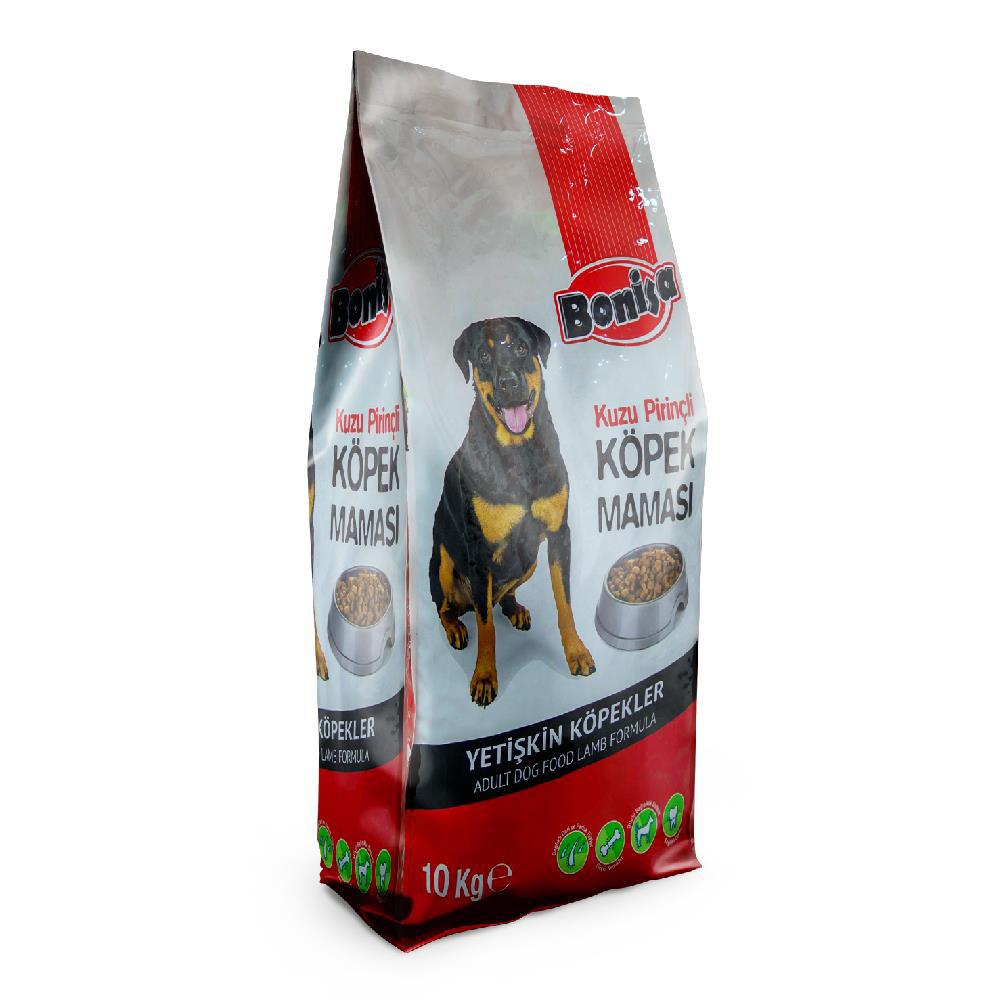 Bonisa Kuzu Etli ve Pirinçli Tüm Irklar Yetişkin Kuru Köpek Maması 10 kg