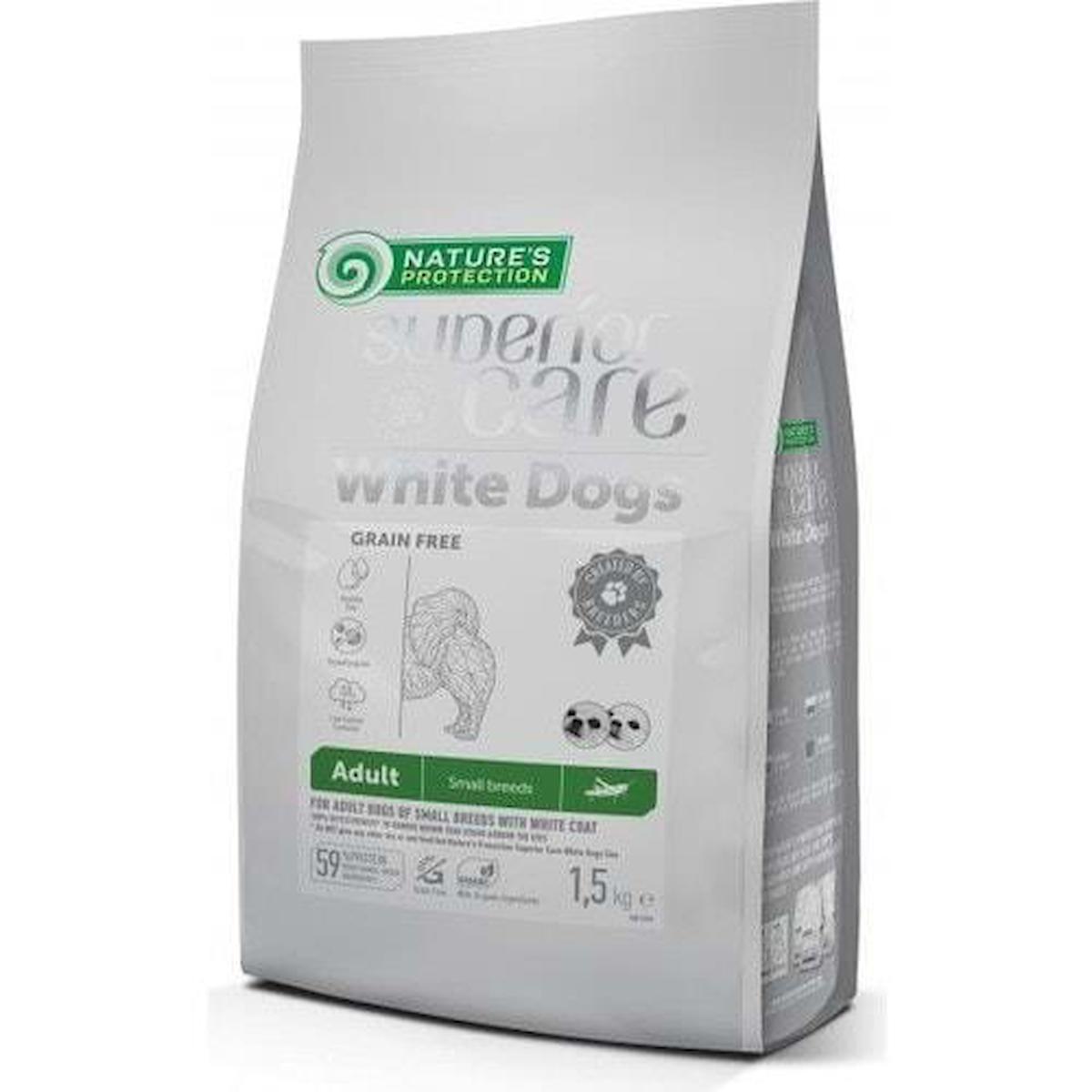 Nature'S Protection Superior Care White Dogs Böcekli Küçük Irk Kuru Köpek Maması 1.5 kg